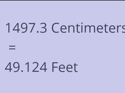 1497.3 CM TO FEET