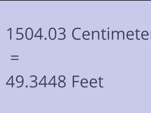 1504.03 CM TO FEET