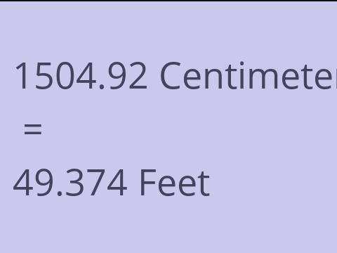 1504.92 CM TO FEET