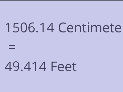 1506.14 CM TO FEET