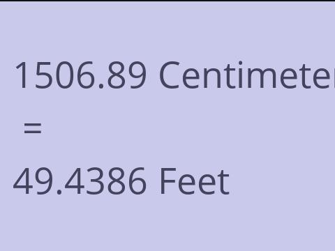 1506.89 CM TO FEET