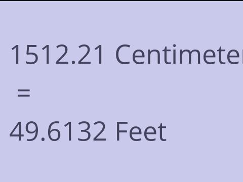 1512.21 CM TO FEET