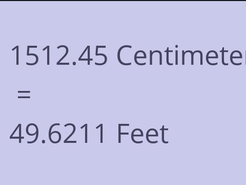 1512.45 CM TO FEET