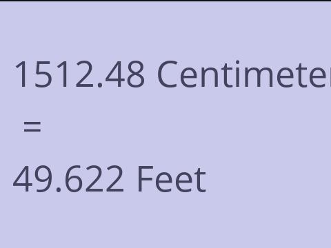 1512.48 CM TO FEET