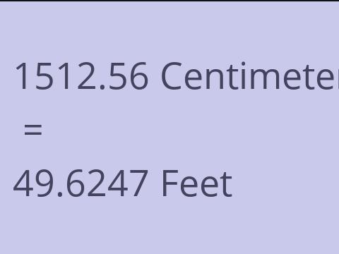 1512.56 CM TO FEET