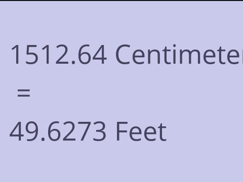 1512.64 CM TO FEET