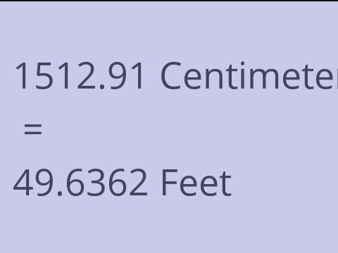 1512.91 CM TO FEET