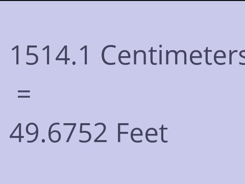 1514.1 CM TO FEET