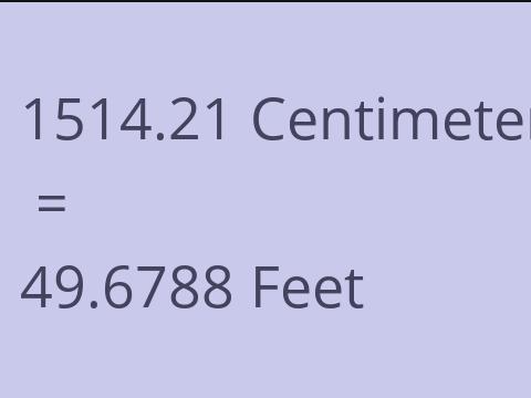 1514.21 CM TO FEET