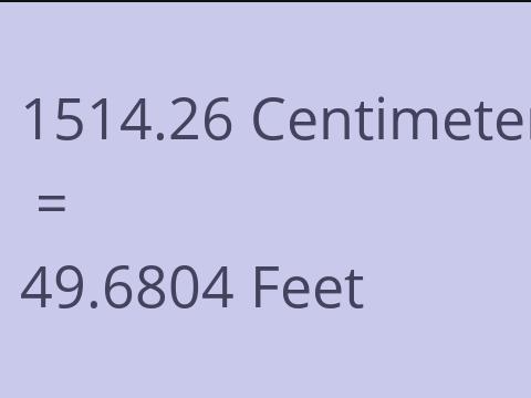 1514.26 CM TO FEET