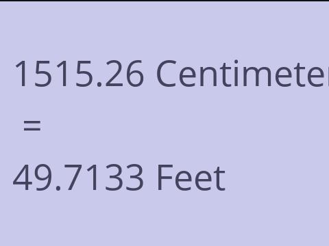 1515.26 CM TO FEET