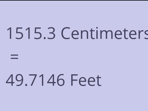 1515.3 CM TO FEET