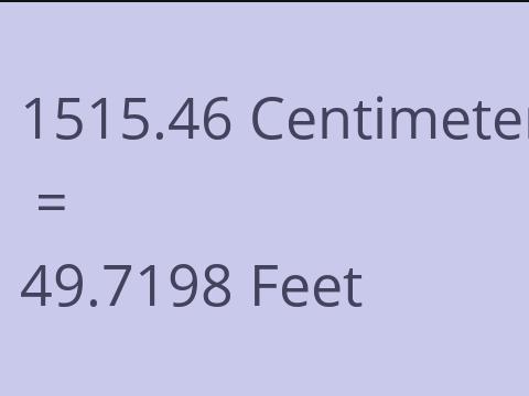 1515.46 CM TO FEET