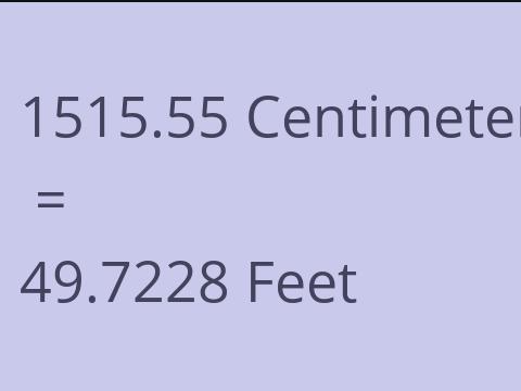 1515.55 CM TO FEET