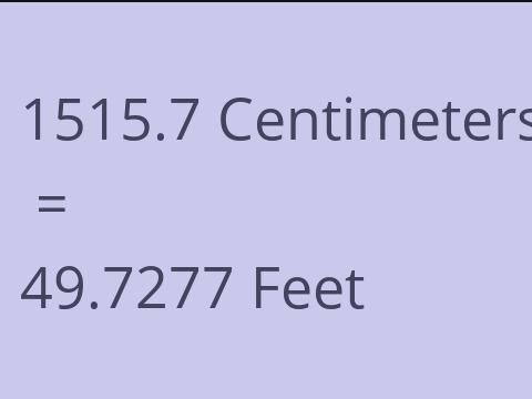 1515.7 CM TO FEET