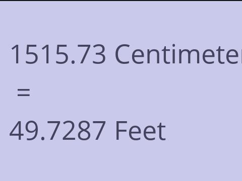 1515.73 CM TO FEET