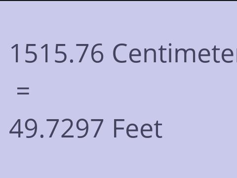 1515.76 CM TO FEET