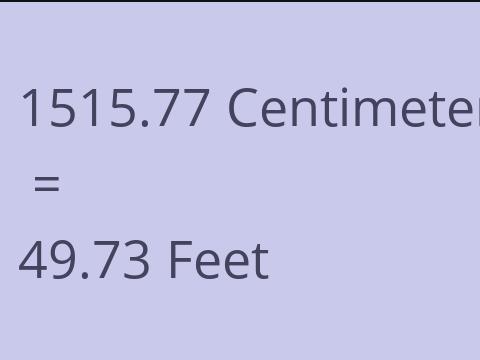 1515.77 CM TO FEET