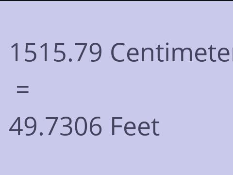 1515.79 CM TO FEET