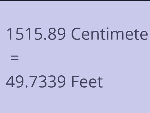 1515.89 CM TO FEET