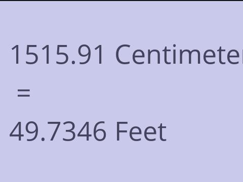 1515.91 CM TO FEET