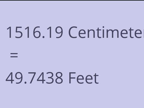 1516.19 CM TO FEET