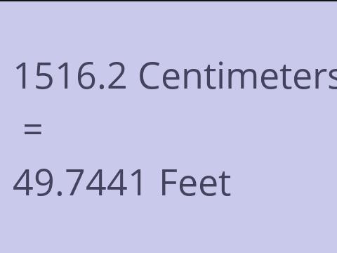 1516.2 CM TO FEET