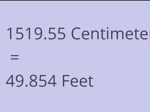 1519.55 CM TO FEET