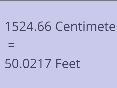 1524.66 CM TO FEET