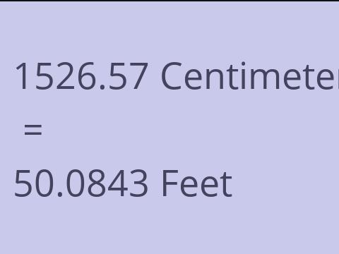 1526.57 CM TO FEET