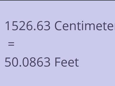 1526.63 CM TO FEET