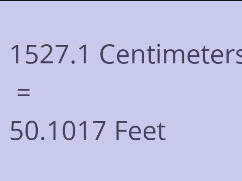 1527.1 CM TO FEET