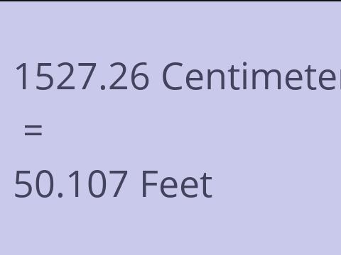 1527.26 CM TO FEET