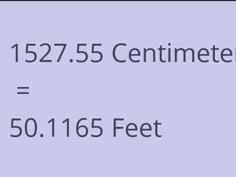 1527.55 CM TO FEET