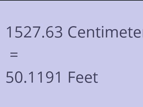 1527.63 CM TO FEET