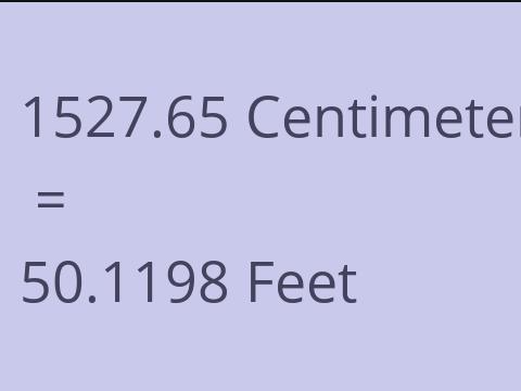 1527.65 CM TO FEET