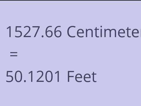 1527.66 CM TO FEET