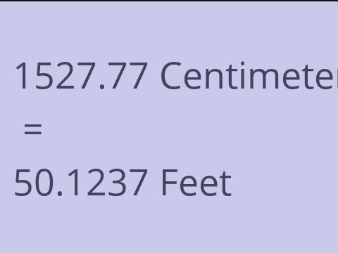 1527.77 CM TO FEET