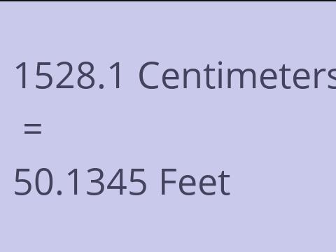 1528.1 CM TO FEET