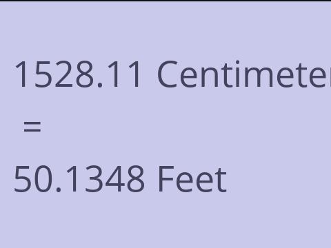 1528.11 CM TO FEET