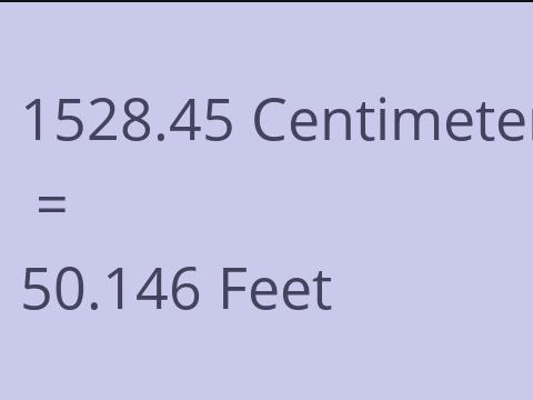 1528.45 CM TO FEET