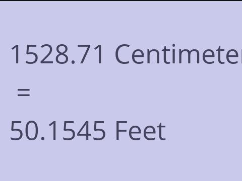 1528.71 CM TO FEET