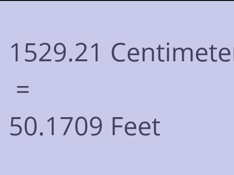 1529.21 CM TO FEET