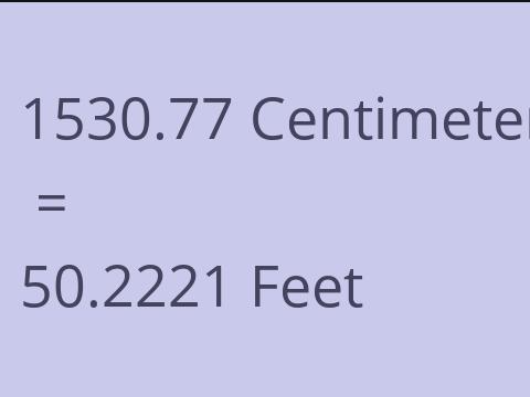 1530.77 CM TO FEET