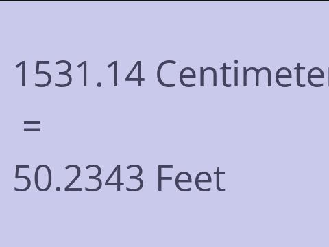 1531.14 CM TO FEET