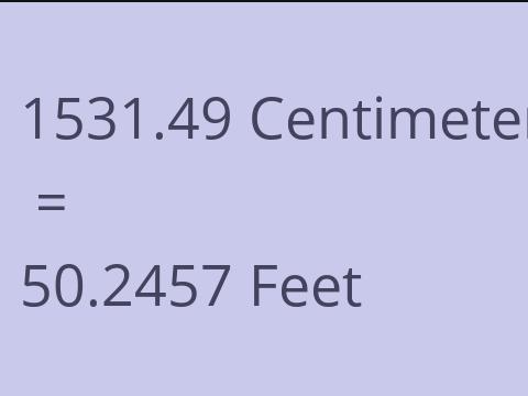 1531.49 CM TO FEET