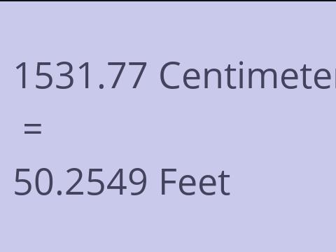 1531.77 CM TO FEET