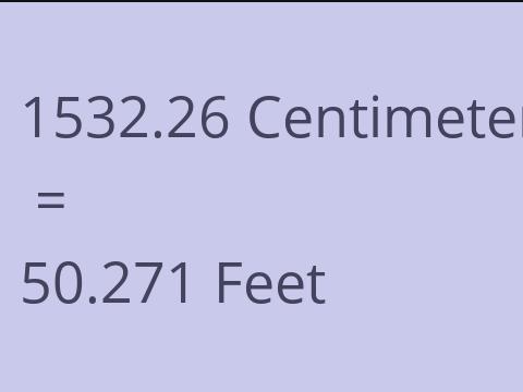 1532.26 CM TO FEET