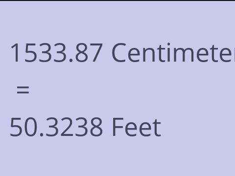 1533.87 CM TO FEET