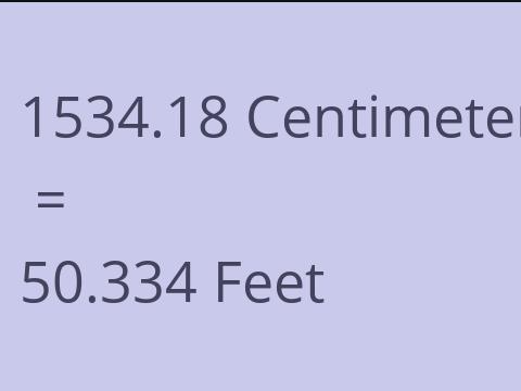 1534.18 CM TO FEET